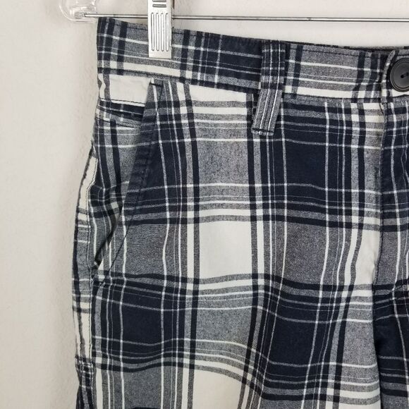 Sonoma‎ Lifestyles Blue and White Plaid Shorts Size 30 - Picture 2 of 7